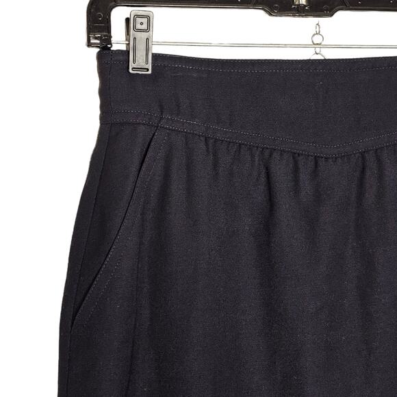 Escada Vintage 1980's 100% Wool Pencil Skirt in Black Size 40 - Picture 5 of 5